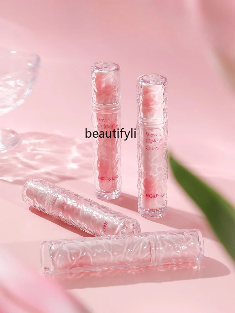 

Small Pink Yarn Ice Crack Fog Point Lip Lacquer Lip Balm Tender Lipstick Matte Finish Velvet Lip Mud Student