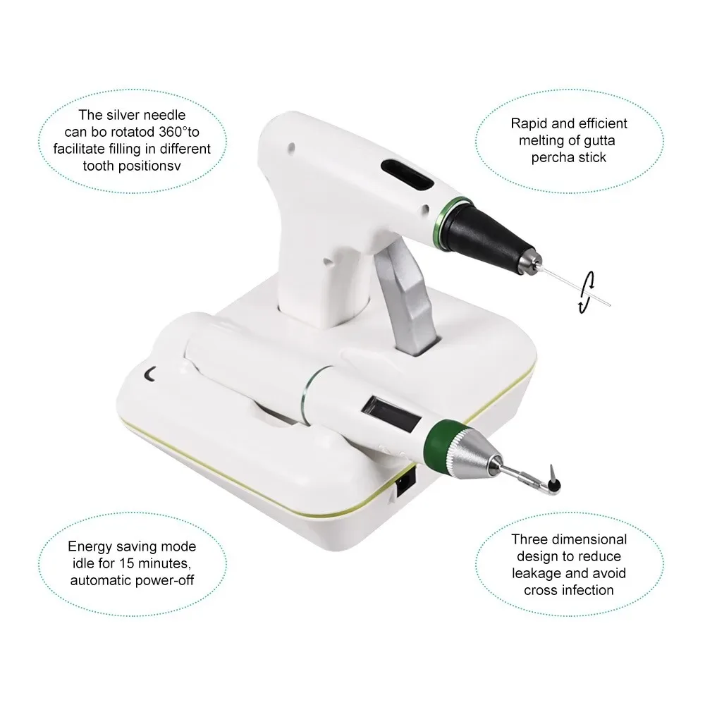 ELIJAH Cordless Dental Endodontic Obturation System Hot Melt Root Canal Heated Gun Pen Dentist Fast-Fill Gutta Percha Tools