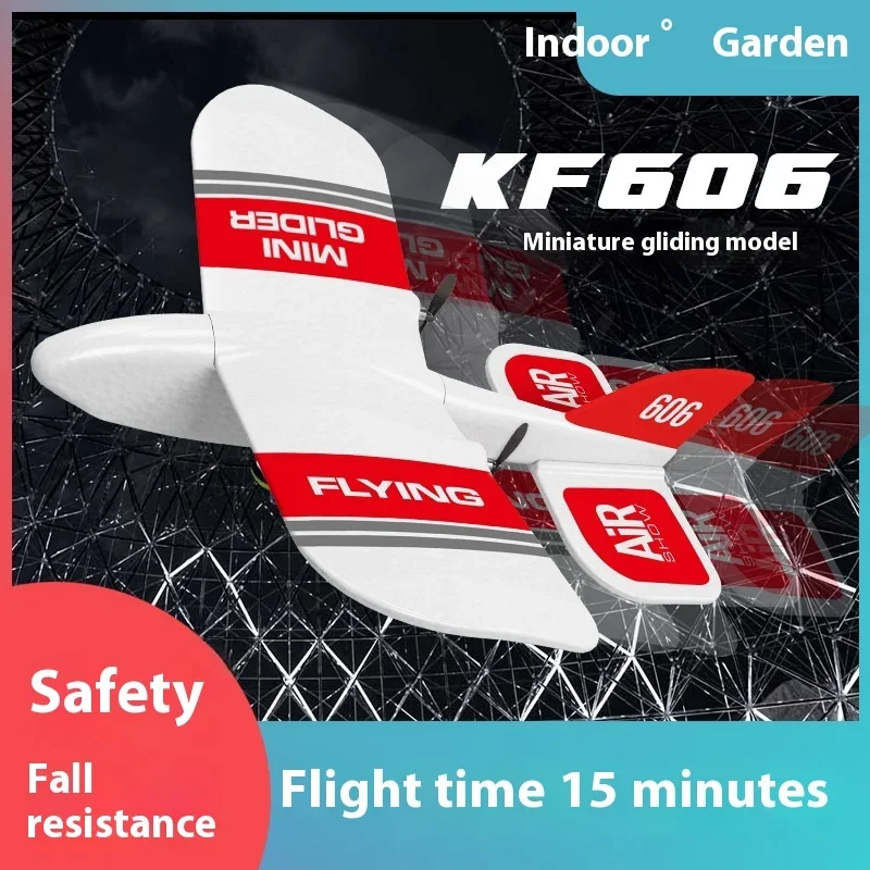 Kf606 Mini Indoor Hand cast Aircraft giroscopio Foam aliante Epp durevole aliante ad ala fissa Rc aereo giocattolo regalo