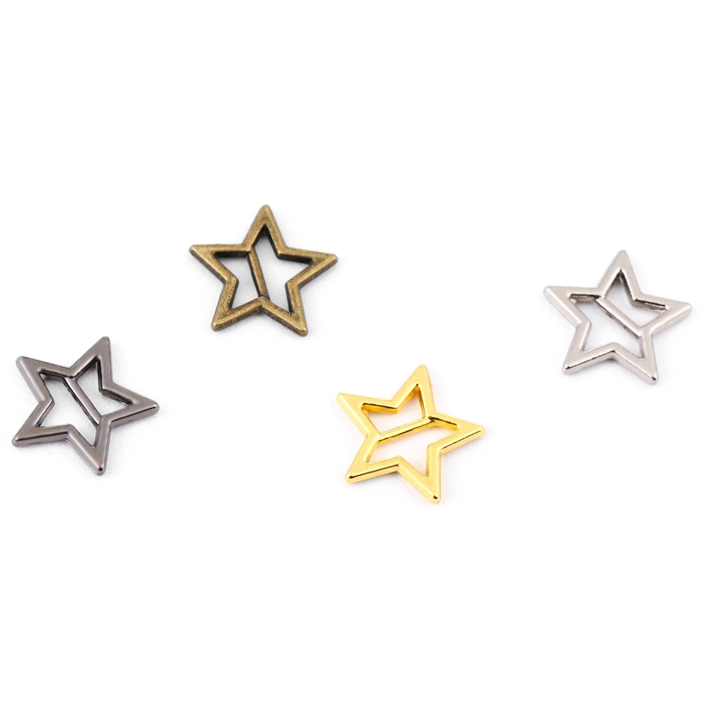 20 ชิ้นคุณภาพสูง 4 สีของเล่นตุ๊กตา Tri-glide Star Buckle Belt Buttons Doll Bags Accessories Diy Dolls Buckles