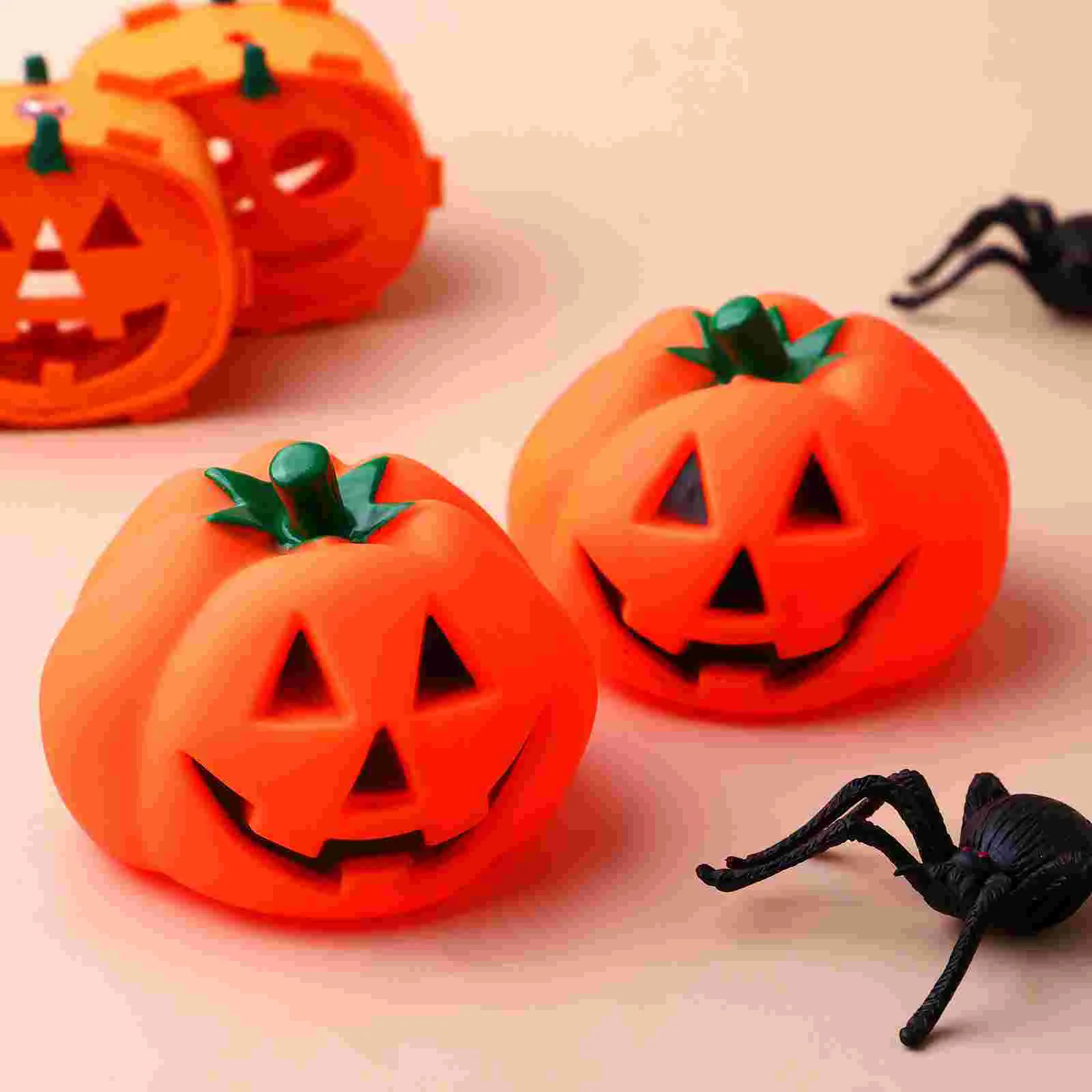 POPETPOP 2Pcs Halloween Pumpkin Toys Talking Toys Pet Toys Halloween Ornaments for Home Party Talking Pumpkin