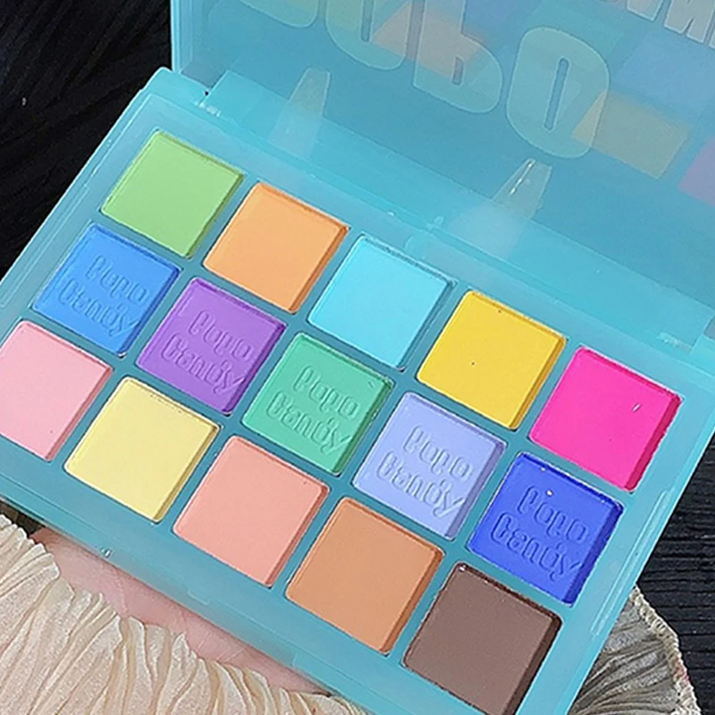 15 Colors Amazing Pastel Eyeshadow Palette Neon Pigments Long-lasting Waterproof Matte Eye Shadow Palette