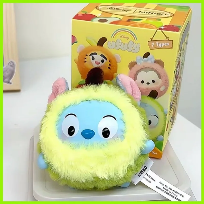 

Горячая оригинальная коллекция Miniso Disney Ufufy Fruit, виниловая плюшевая коробка-сюрприз, гаражный комплект, подвеска, орнамент, коллекция игрушек, подарок для девочки