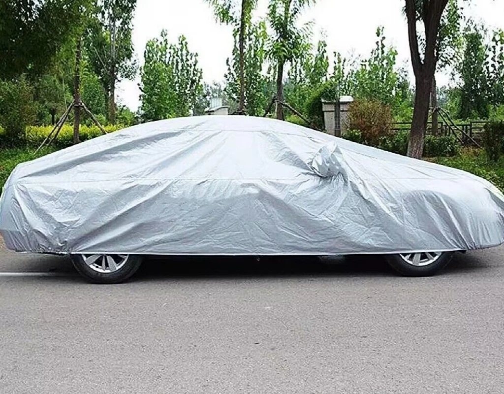 

Автомобильный чехол, автомобильная одежда, серебристый защитный чехол для автомобиля, Солнцезащитный водонепроницаемый, УФ-защита, автомобильная одежда с тремя отделениями