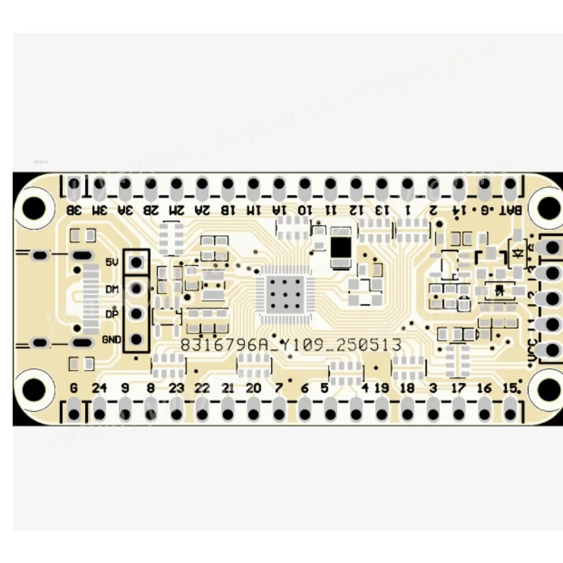 33 Keys 24+3 Encoder DIY Mechanical Macropad PCB Custom Programmable Mini Keyboard Controller Board