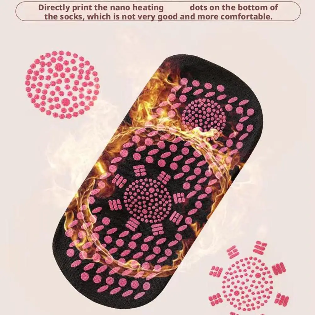 للجنسين الجوارب المغناطيسية ذاتية التدفئة الرعاية الصحية الجوارب التورمالين العلاج المغناطيسي مريحة وتنفس مدلك قدم دافئ #6