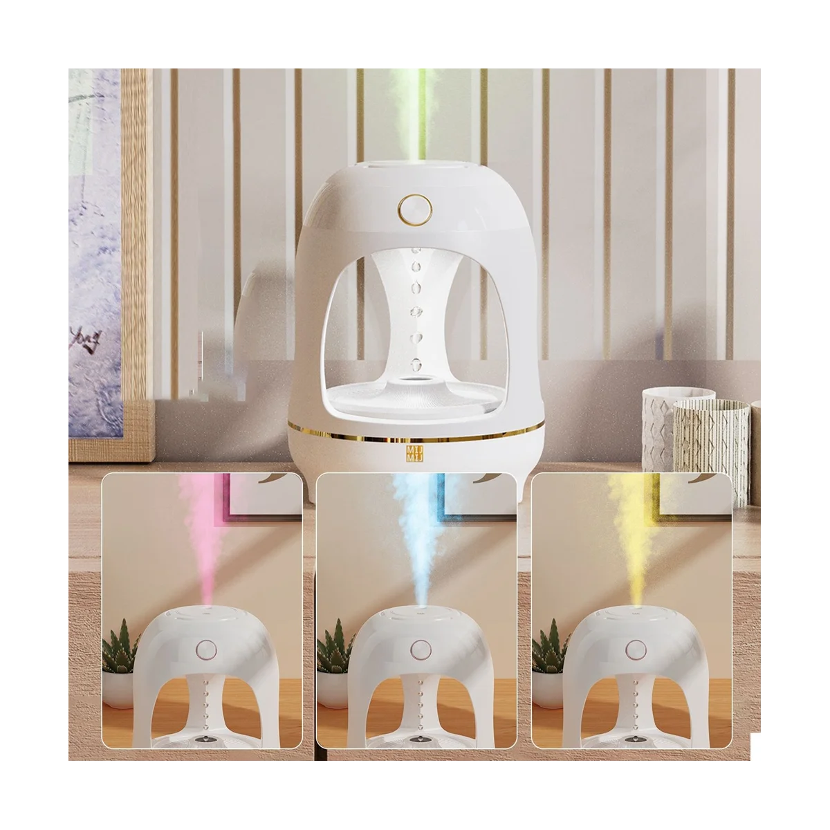 سطح المكتب كتم المرطب بالموجات فوق الصوتية مبيد المرطب 700 مل USB المرطب الناشر لغرفة النوم مكتب سطح المكتب المنزل-A-ABLM