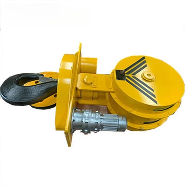 Motorized 360 Degree Rotating Crane Hook with Safety Latch