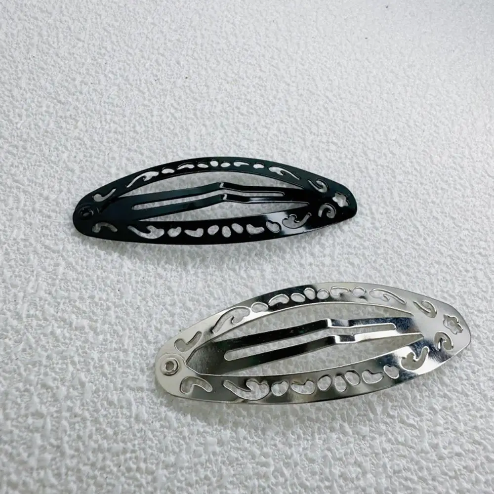 

Металлическая челка, боковые зажимы, овальные заколки, аксессуары для волос «сделай сам», выдолбленный декор, геометрический серебряный зажим, полезная милая заколка для волос