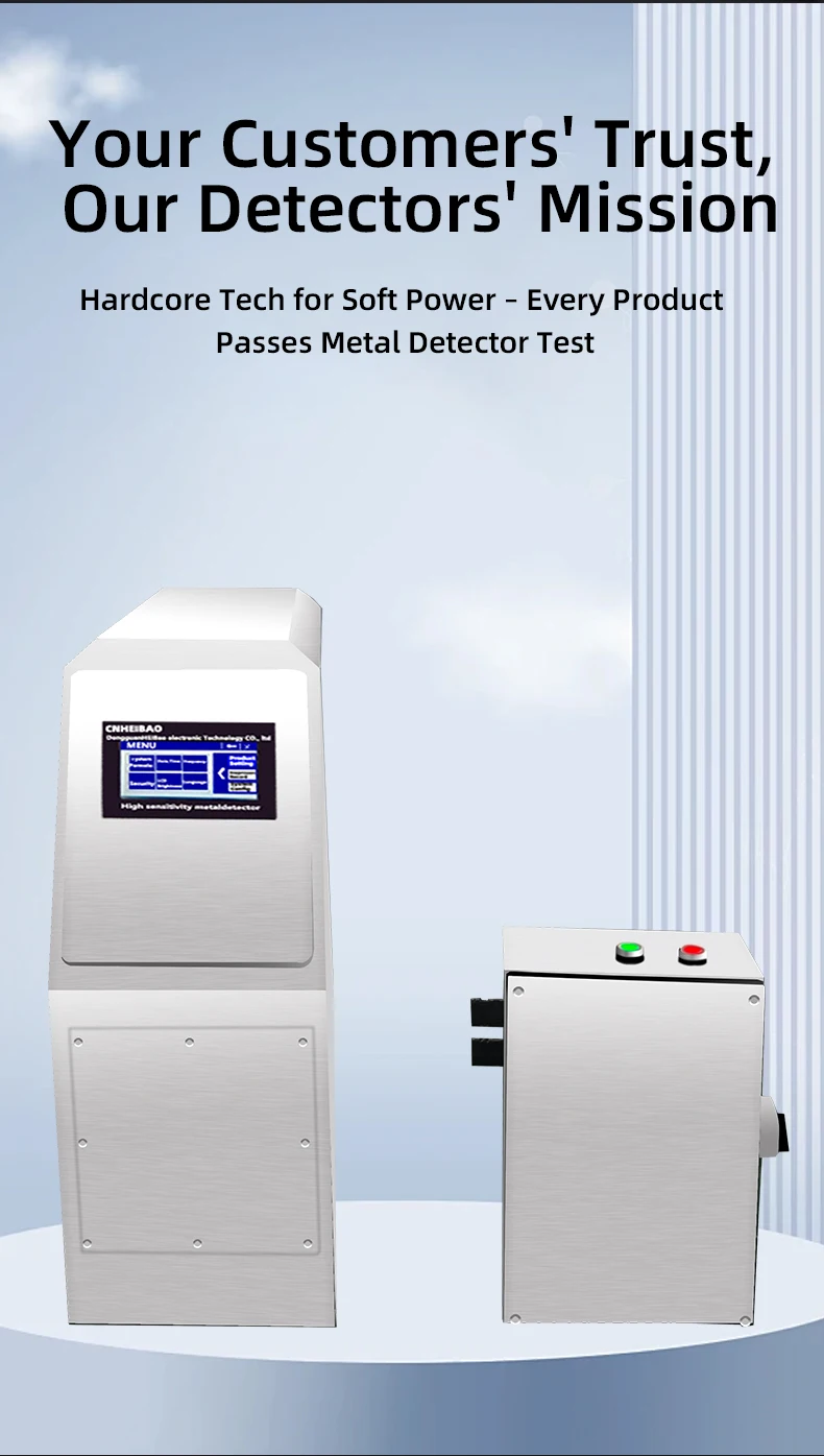 Hochpräziser LCD-Touchscreen-Metalldetektor, Tunnel-Split-Metalldetektor, automatische Lernfunktion