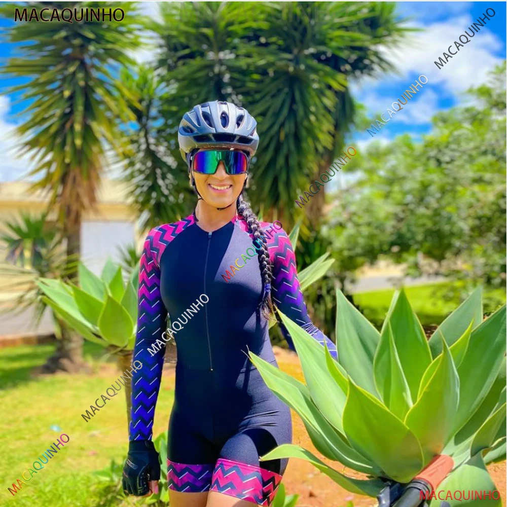 

Kafitt Little Monkey Women's Cyclist Jersey Long Sleeve Jumpsuit With Free Shipping Wholesale To Resell Macaquinho