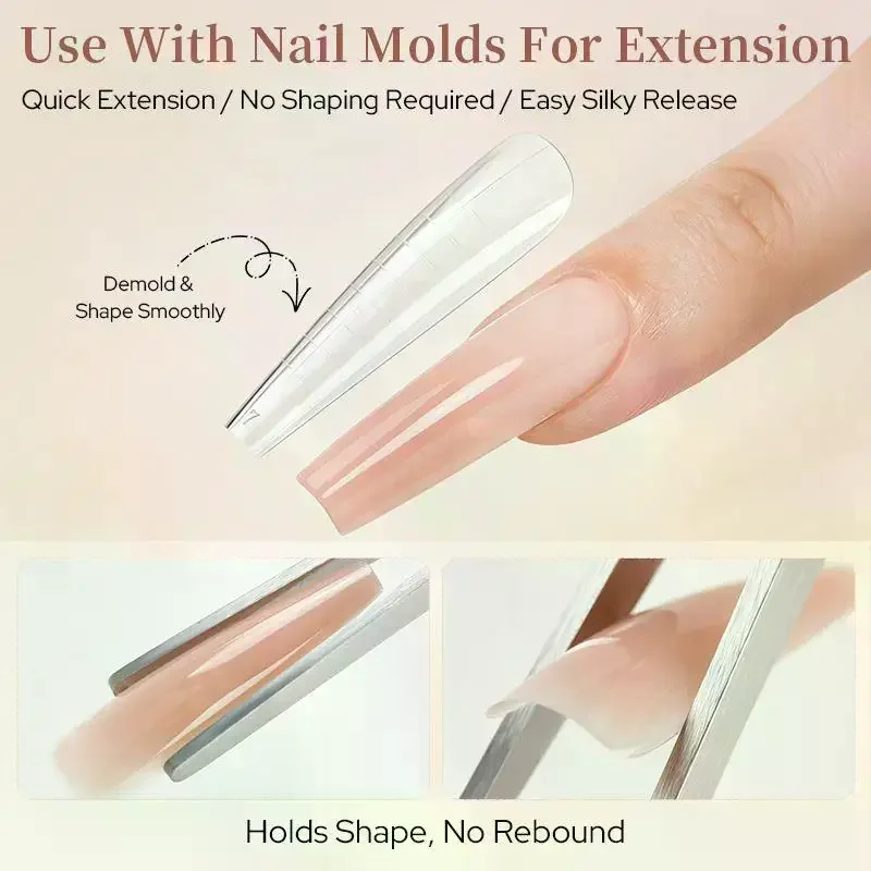 8 In 1 15ml 5D Sculpting Gel Non Stick Hand Builder Gel DIY Nail Carving Gel For Bow Flower Geometric Shape Nail Design