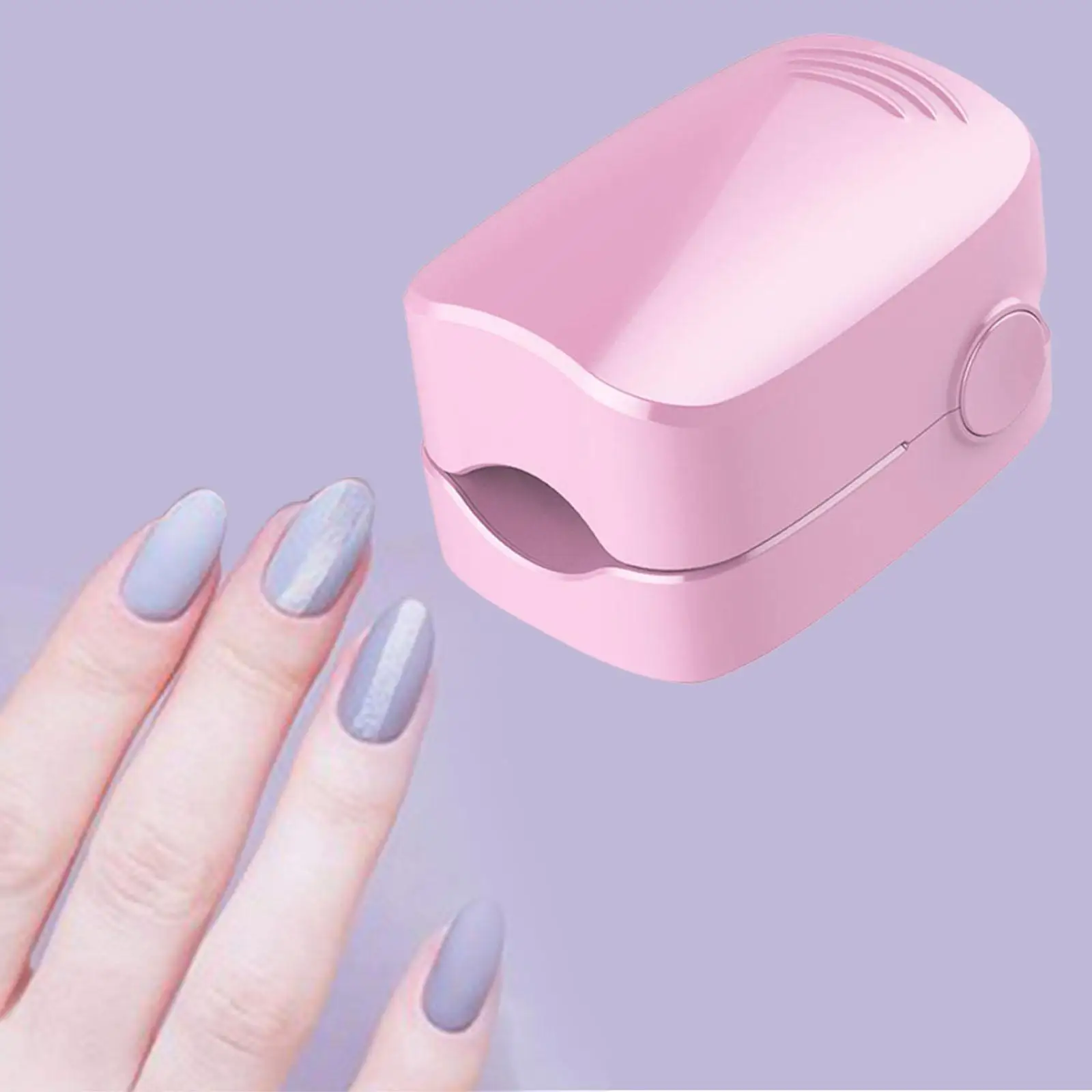 Mini Nail Dryer Lamp Portable Single Finger Curing Light 30 Timer LED Lamp Manicure Tools for Gel Polish Home and Salon