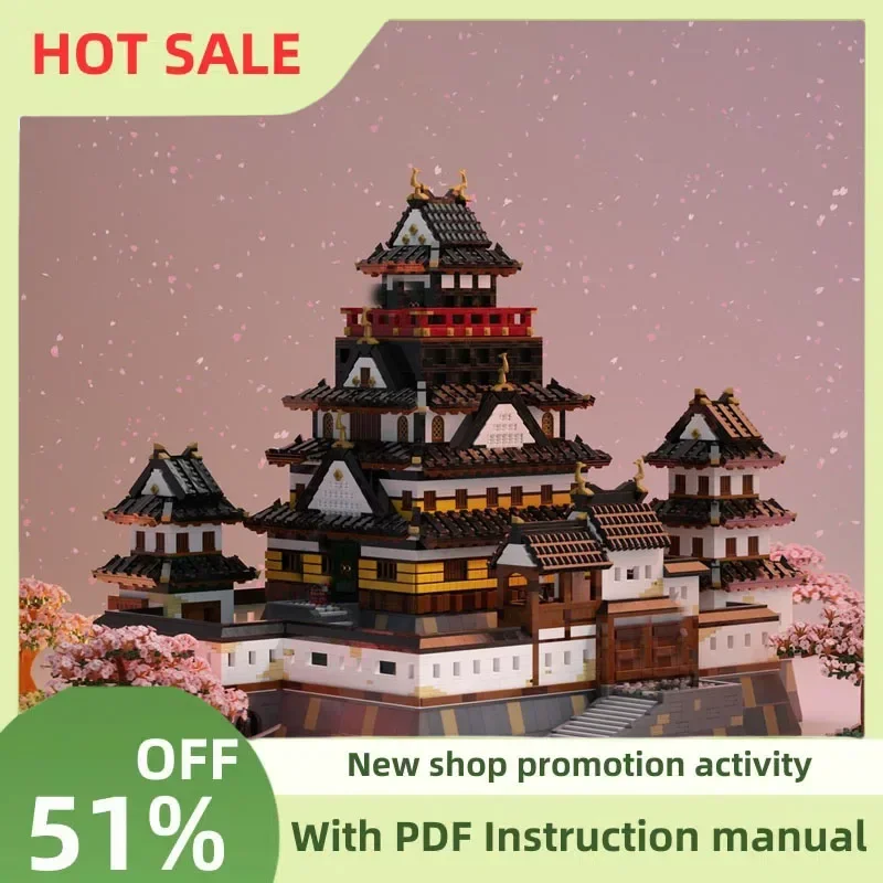 

Новая знаменитая серия Ninjagod, средневековый замок Shogun MOC, модель с видом на улицу, головоломка на заказ, креативные идеи «сделай сам», детская игрушка, подарок на день рождения