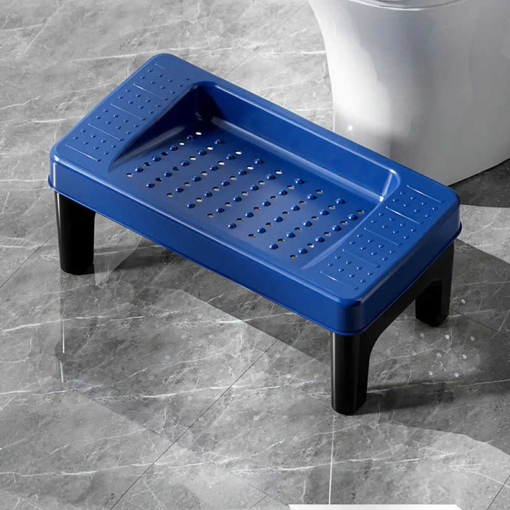 Ergonomic Bathroom Toilet Stool Portable Footrest Healthy Posture Helper Sturdy Plastic Step For Daily Home Use