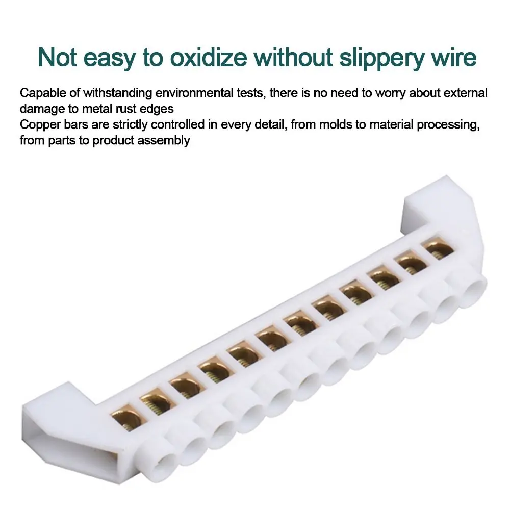 Wire Connector Brass Zero Row Multi-specification With Hole Screw Brass Terminal Block Brass Row Junction Box Electrical