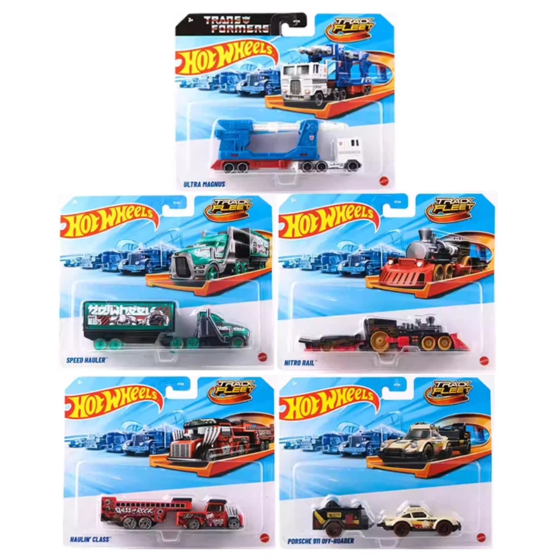 ล้อร้อน Transformers Track Fleet Ultra Magnus Nitro Rail ความเร็ว Hauler Haulin Class Porsche 911 1/64 รถของเล่น HYT56