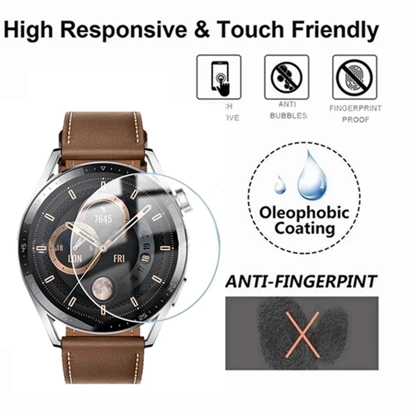 For Huawei Watch GT 6 GT4  GT3 GT2 GT5 41MM Pro 46MM Tempered Glass Screen Protector For GT 4 2 3 5 6 Pro Glass Protector Film