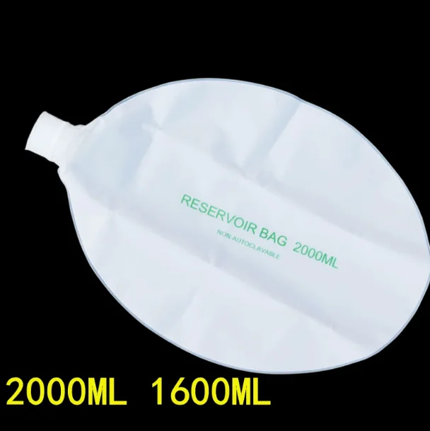 2000ml Air storage bag simple respirator accessories children's oxygen storage bag breathing air bag oxygen storage bag