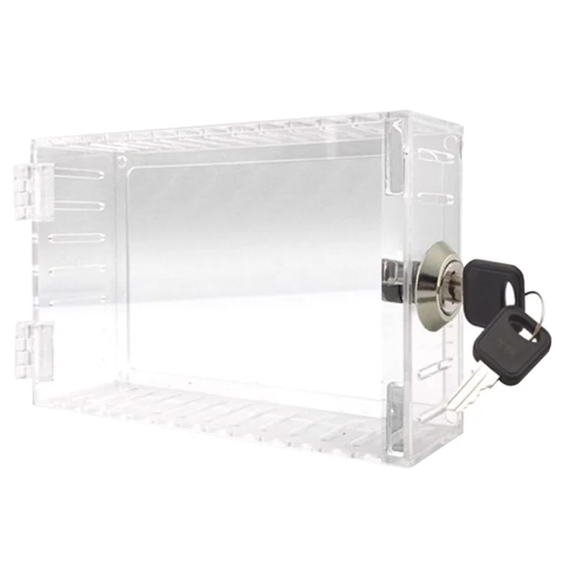 AC23-صندوق قفل ترموستات عالمي مع غطاء ترموستات مفتاح للترموستات على الحائط يناسب منظمات الحرارة 7X4.5 بوصة أو أصغر