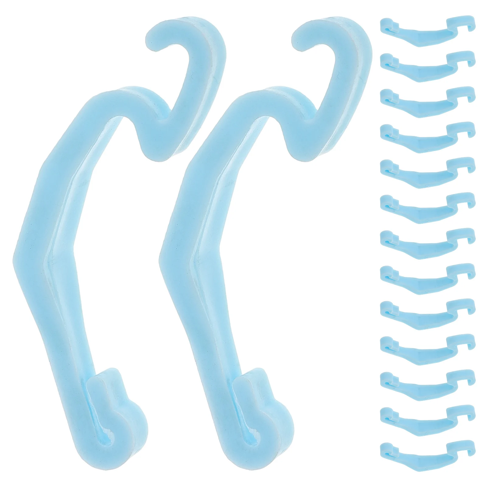 

20pcs Fence Buckle Connector Plastic Lock Clips Cage Net Clamp Rabbit Cage Buckles Sky-blue Pet Safety Indoor Fences Easy