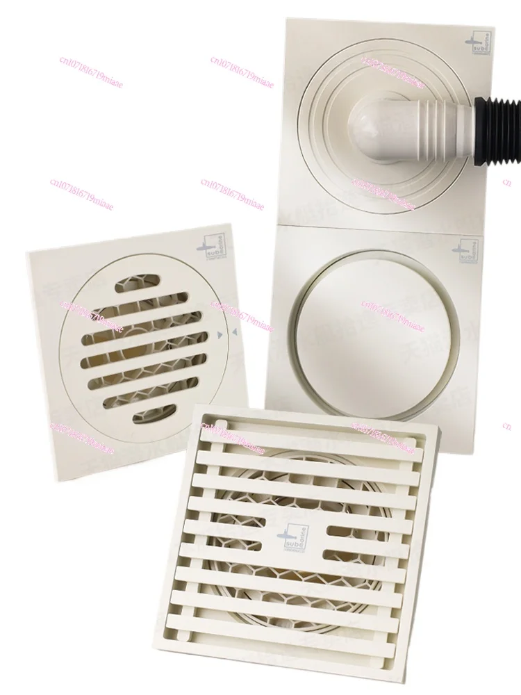 

Submarine Floor Drain Cream Style Milky White Deodorant Bathroom Copper Washing Machine