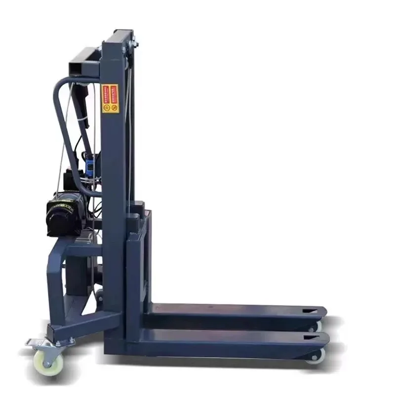 Small Loading Machine Mini Electric Forklift On-board Portable Loading Stacker For Warehouse Cargo Lifting Transport Equipment