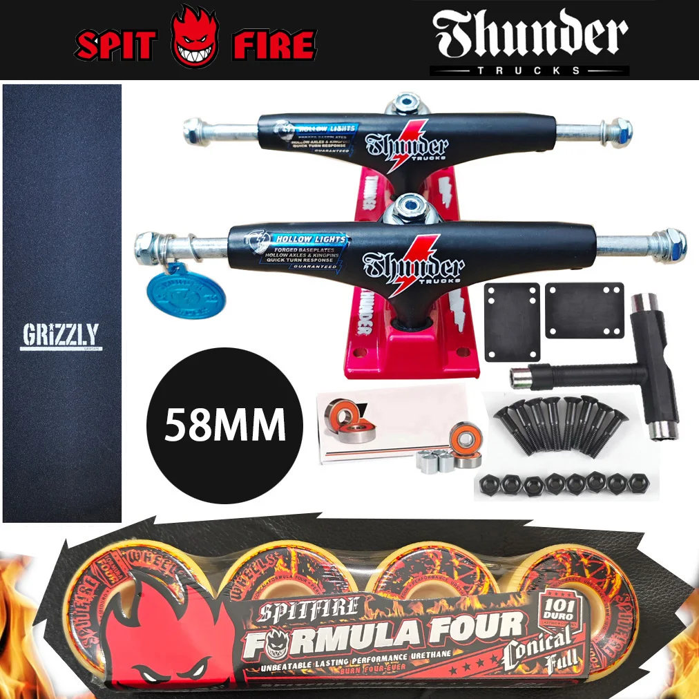 trucks-per-skateboard-sf-wheel-forged-147-thunder-per-deck-da-8-pollici-cuscinetti-in-acciaio-cromato-professionali-grip-tape-per-skateboard