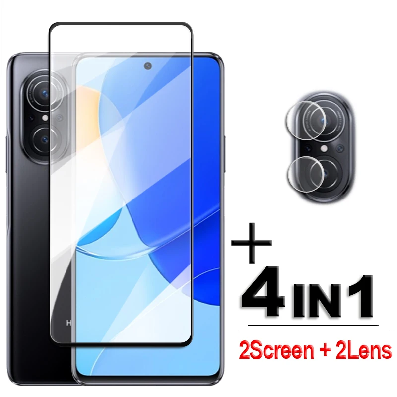 For Huawei Nova 9 SE Tempered Glass Huawei Nova 9 SE Glass 2.5D Full Cover Screen Protector Huawei Nova 9 SE Lens Film 6.78 inch