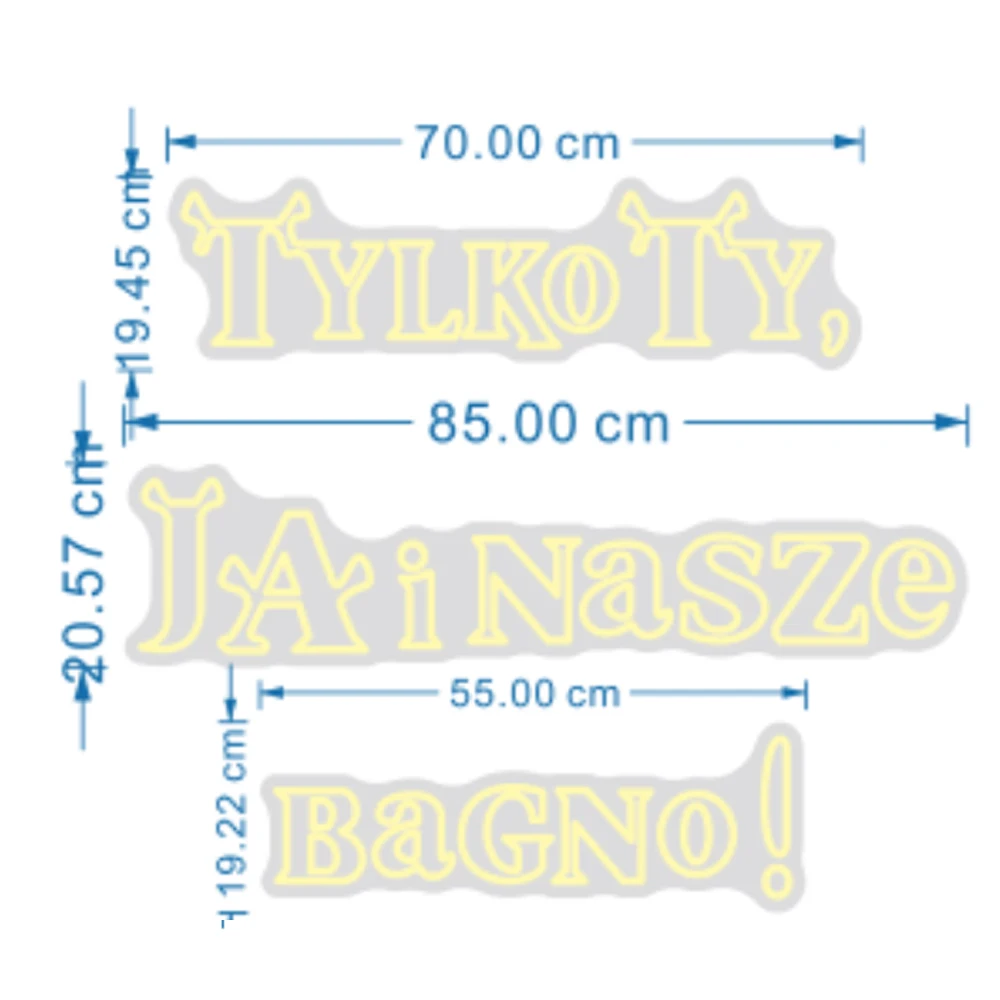 Big 85cm Custom LED Neon Light Just you, me and our swamp! Neon Sign for Wedding Birthday Party Decoration