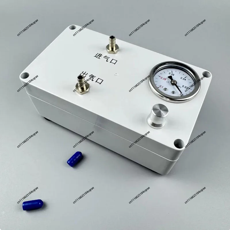 Electric Vacuum Pump for Lab Use with Pressure Gauge Liquid Extraction Gas Sampling Defoaming Negative Positive Pressure