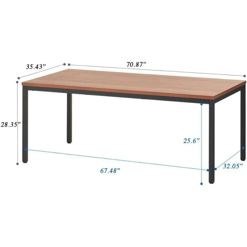 Bureau d'ordinateur simple et robuste, parfait pour le travail et l'étude, table polyvalente pour l'écriture, la salle à manger et le poste de travail