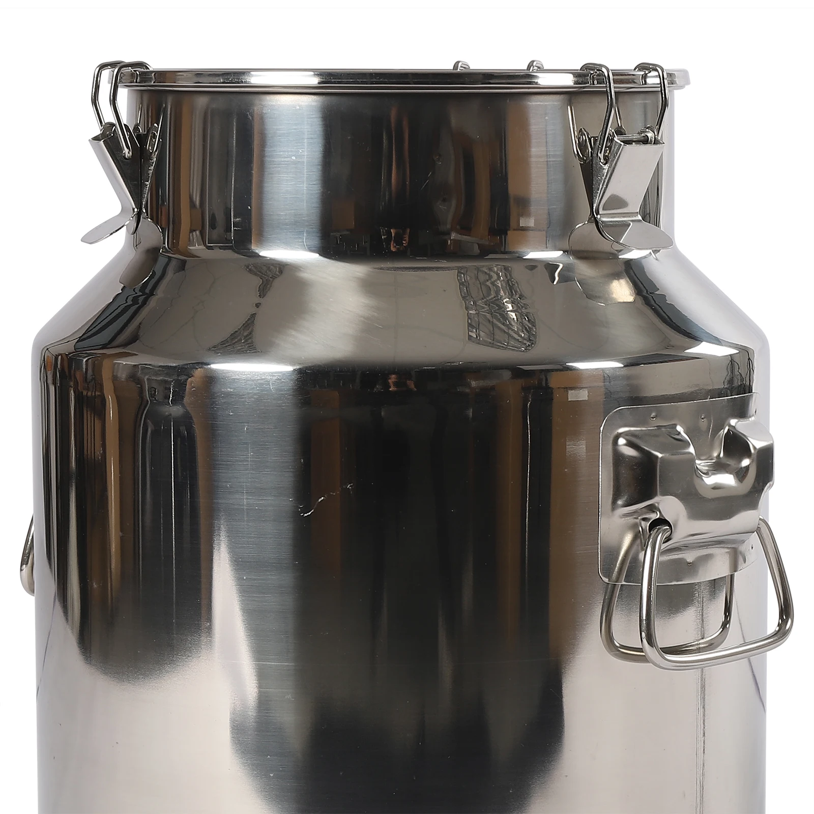 28L/6,16Gal 201 Edelstahl-Zylinder Luftdichte Milchkanne Rostfrei zur Aufbewahrung von Wasser, Milch, Wein, Käse, Sahne, Mehl – Detail 5