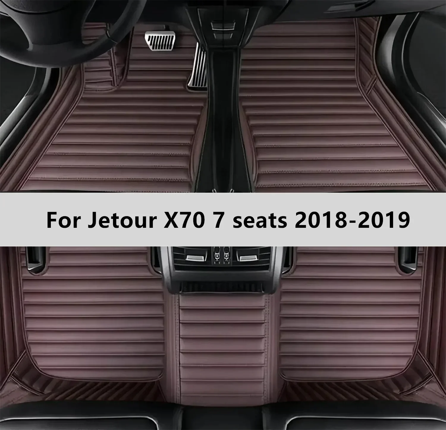 Custom Car Floor Mats For Jetour X70 7 Seats 2018-2019 Floor Mat Car Mat Accessories Men Women Interior Accessories