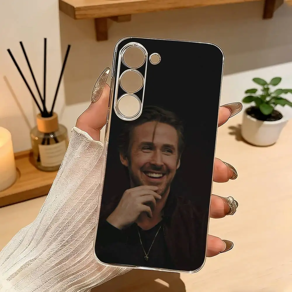 Funny Ryan Gosling Rapper Phone Case For Samsung Galaxy A71,A70,A52,A51,A40,A30 Transparent Cover