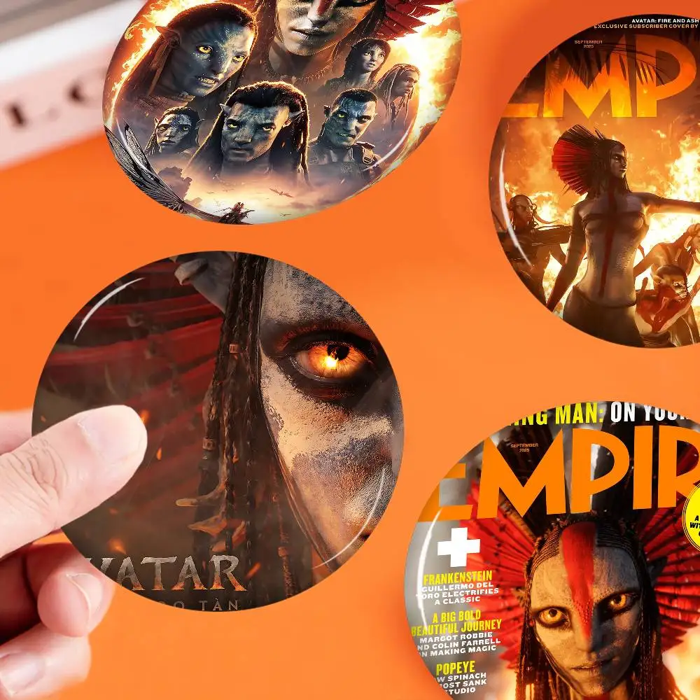 Movie A-Avatar Fire And Ash Tinplate Soft Button Pin Brooch Metal Badge Custom Accessories Hat Bag Lapel