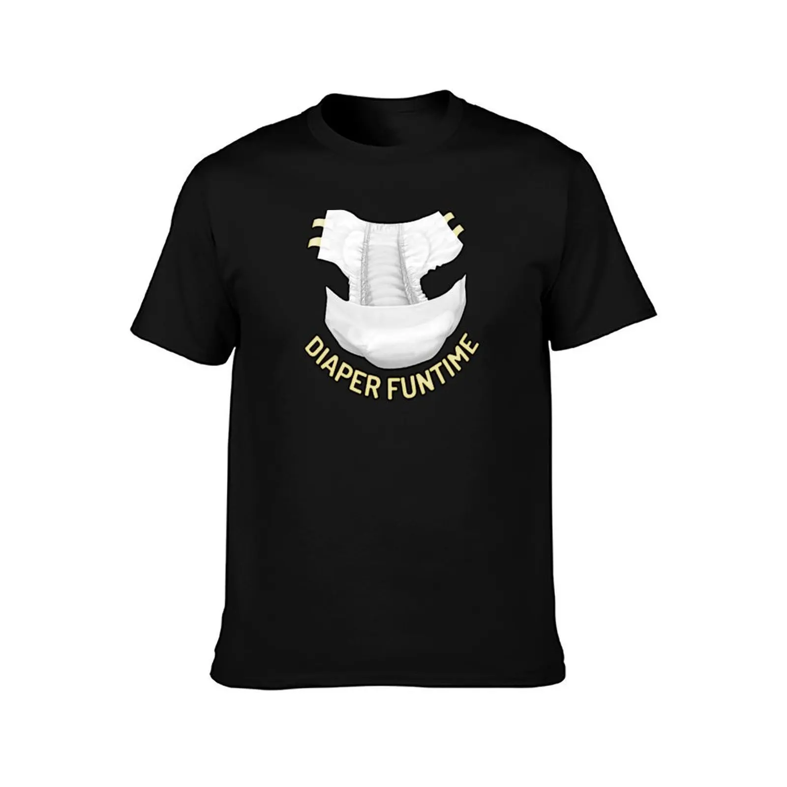 DIAPER FUNTIME T-Shirt Daily Work Short Sleeve Top T-Shirt