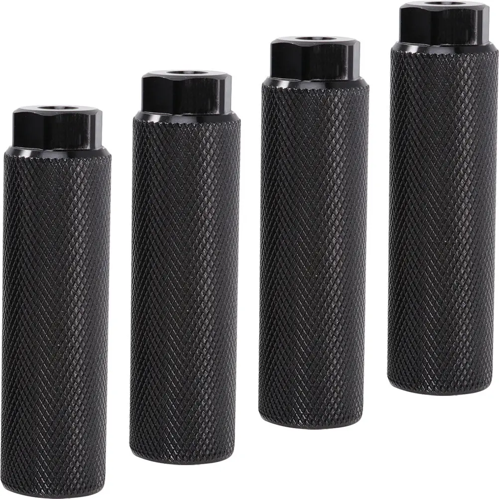 

4Pcs Aluminum Alloy Bike Pegs Heavy Duty Rear Foot Pedals Non-Slip Cycling Accessories for Bicycle Sturdy Wear-Resistant