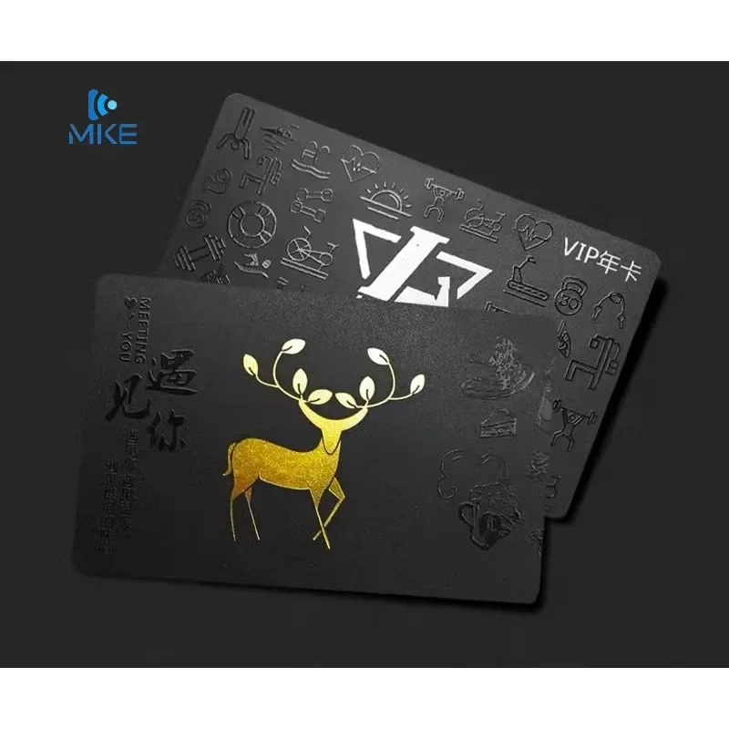 Custom Business Cards Pvc Uv Printing Matt Black Matte Pvc Cards
