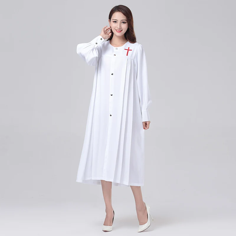 Hymn Clothing Christian Church Choir Dress Clothing Church Poetry Class Singing Robe Wedding Jesus Class Service Cosplay Gown