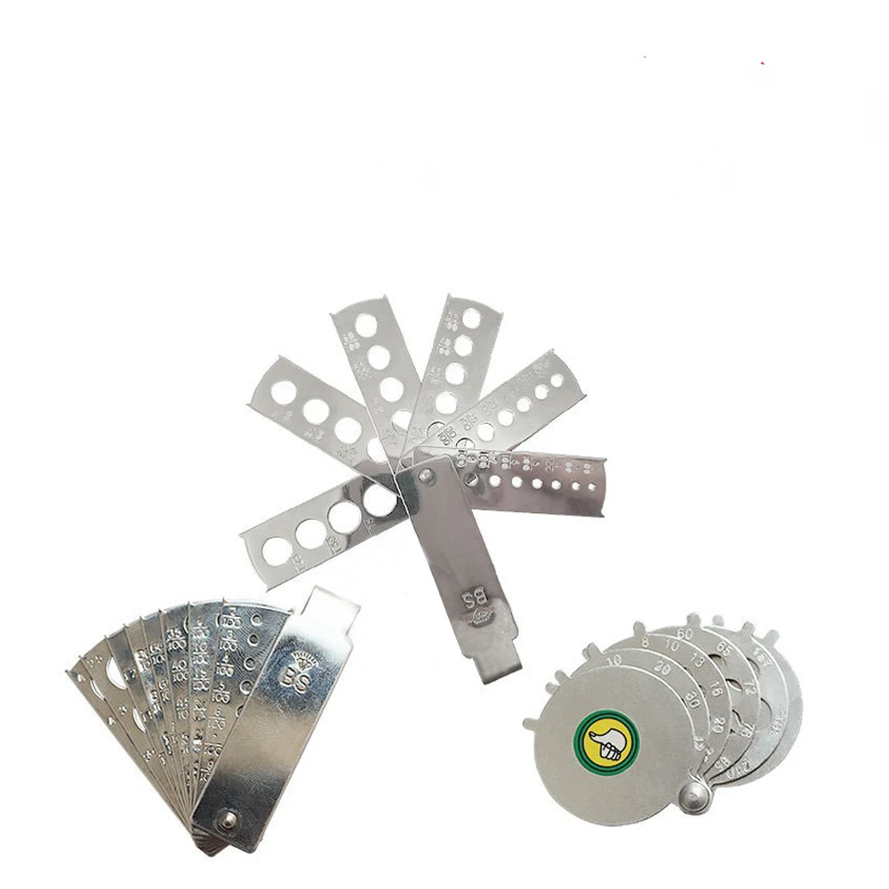 Eight-sided Round Gem Caliper Fan Stone Card Measurer Inlaid Utensils Diamond Card Gold Shop Gold Measuring Tool