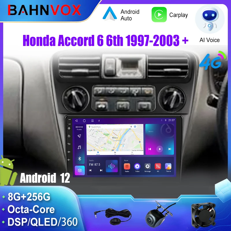 Android Car Radio GPS Navigation Multimedia Video Player for Honda Accord 6 6th 1997-2003 Stereo Tape Recorder Screen Head Unit