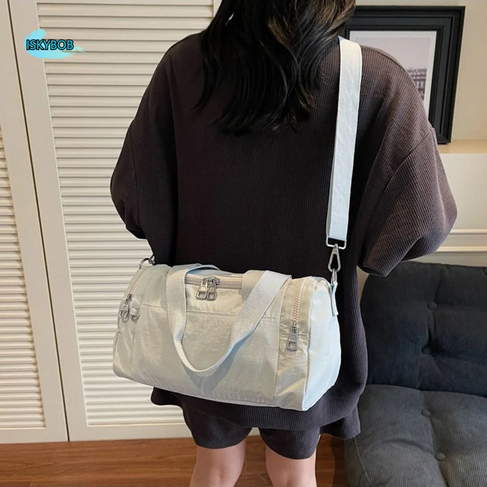 

Нейлоновая дорожная сумка-дафл с разделением на сухое и влажное отделения, сумка через плечо для путешествий, портативная сумка с несколькими карманами, спортивные аксессуары