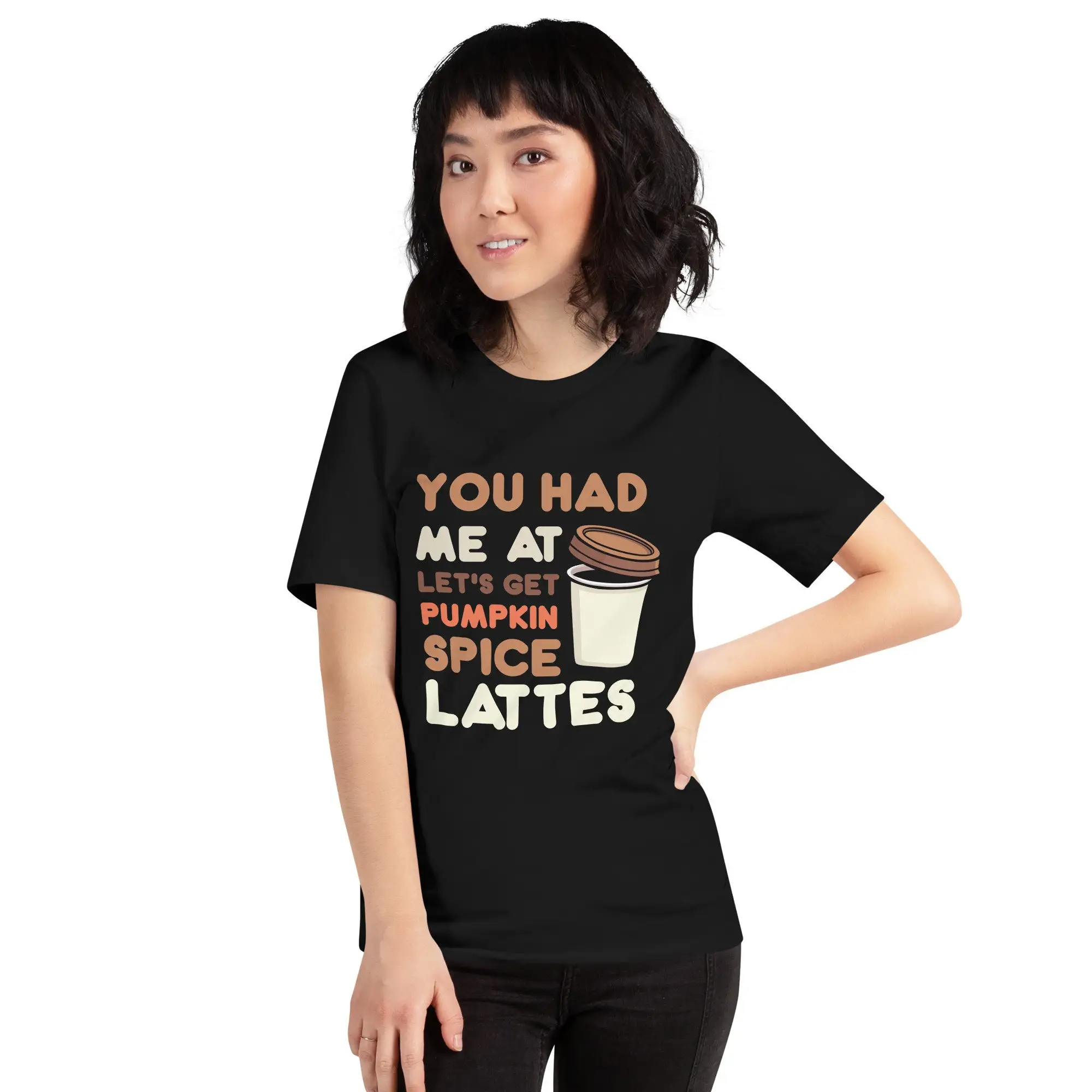 You had me at lets get pumpkin spice lattes coffee fall festival weather t shirt