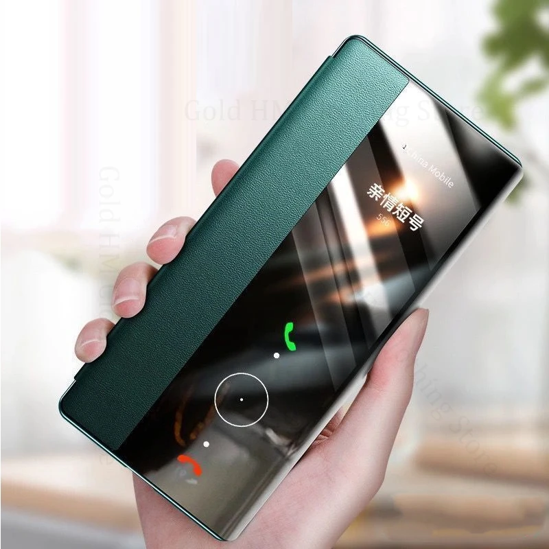 View Windows Phone Leather Case For OnePlus 12 11 10 9 Pro Full Protective Clear Flip Cover For OnePlus 10T 13 Ace 2V Racing 12