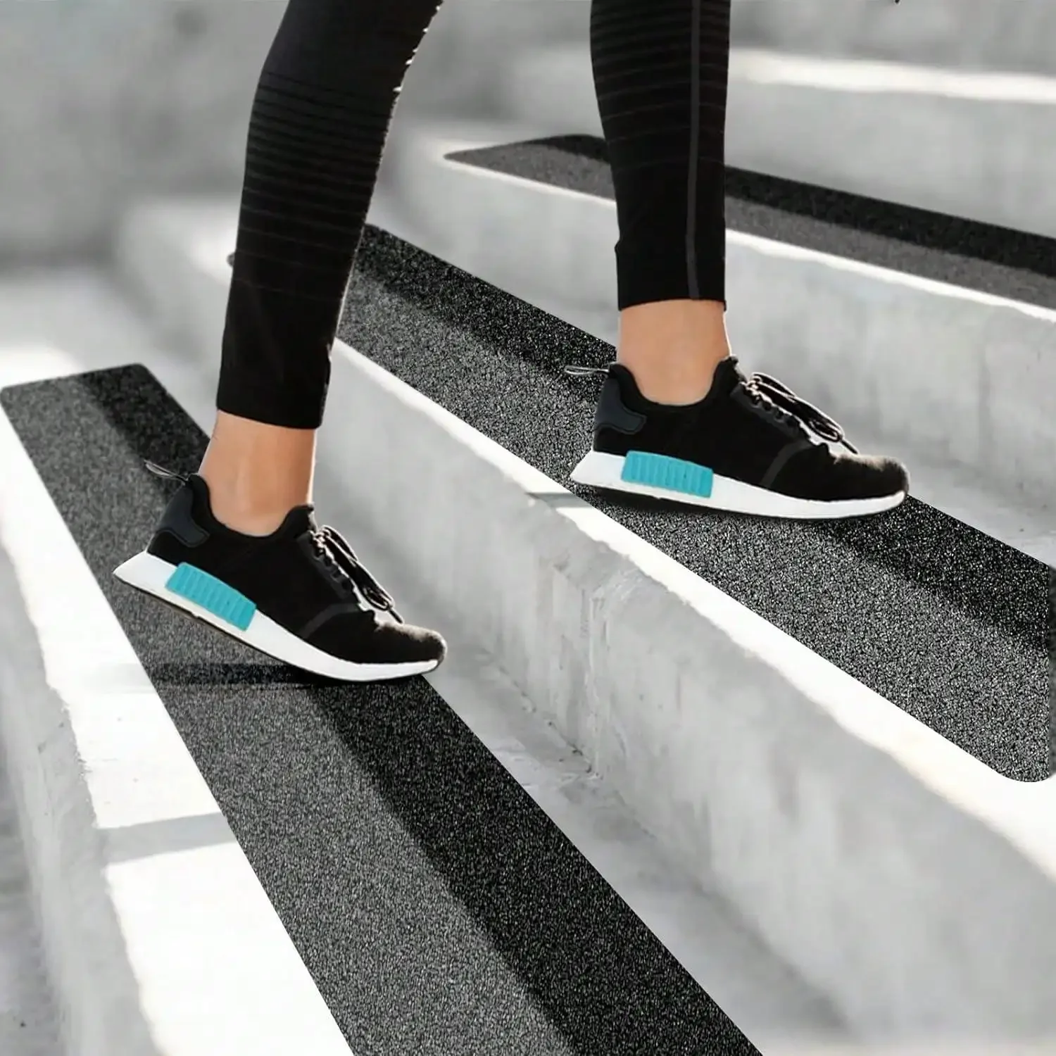 1pcs Non Slip Outdoor Stair Treads,Non Skid Heavy Duty Traction Adhesive Step Stripes for Staircase,Skateborad and Deck