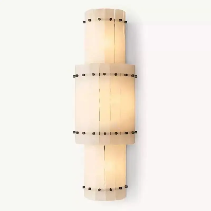 

Wall lamp simple staircase aisle all copper bedroom bedside lamp light luxury villa entrance lamp