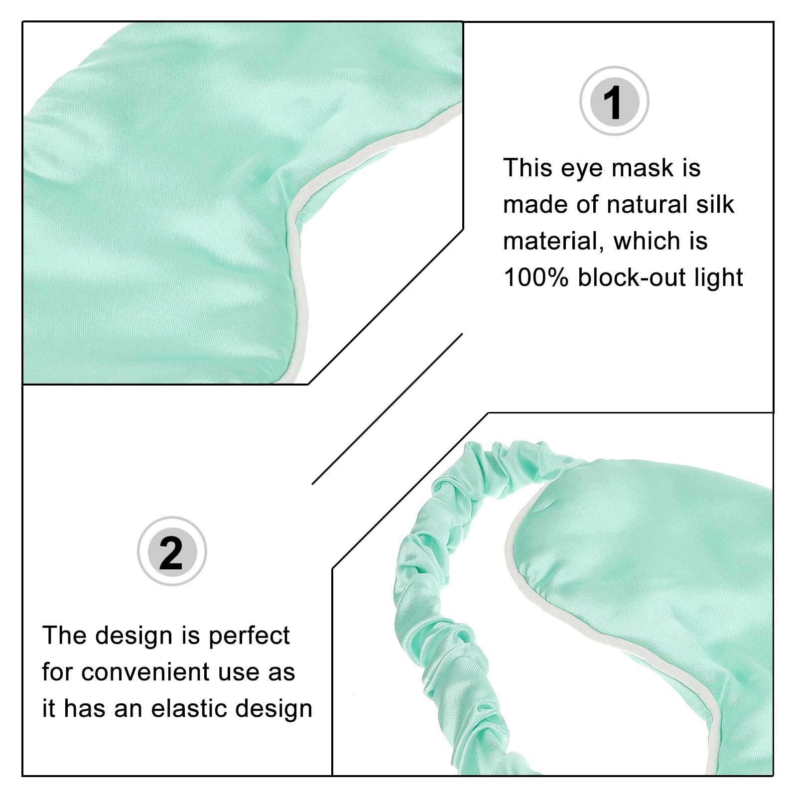 Eyeshade Sleep Mask Lightweight Travel Home Office Silk Design Comfortable Safe Durable Easy Carry Eyeshades Health