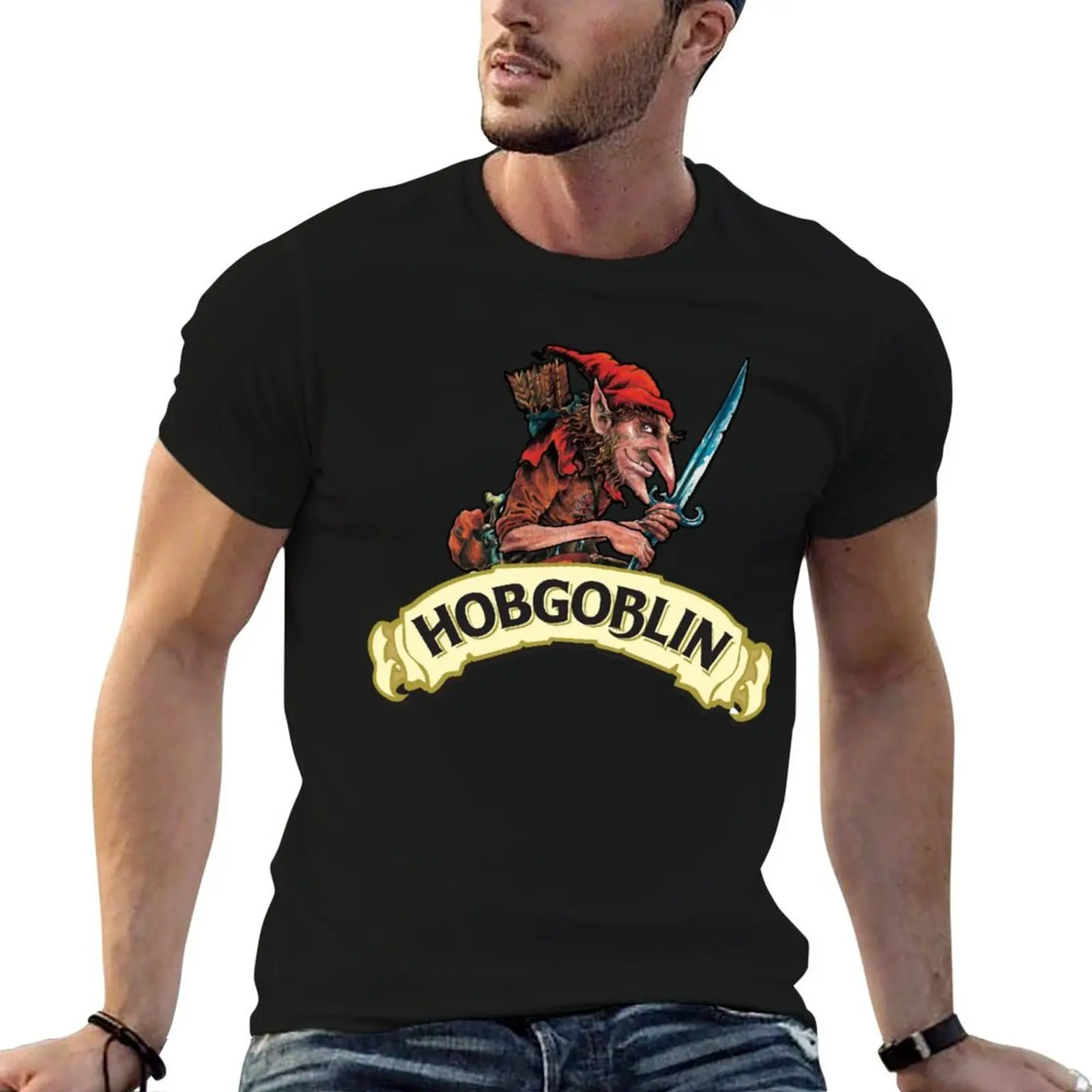 Hobgoblin logo Gold Wychwood brewery T-Shirt anime stuff summer top mens designer t shirt