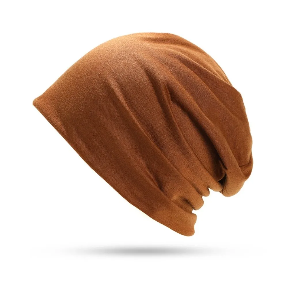 New Solid Color Slouchy Beanie Soft Cotton Hip-Hop Running C